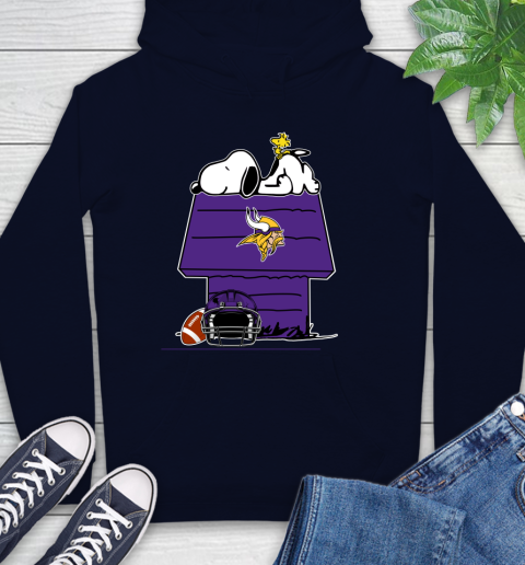 Minnesota Vikings NFL Football Snoopy Woodstock The Peanuts Movie Hoodie 4
