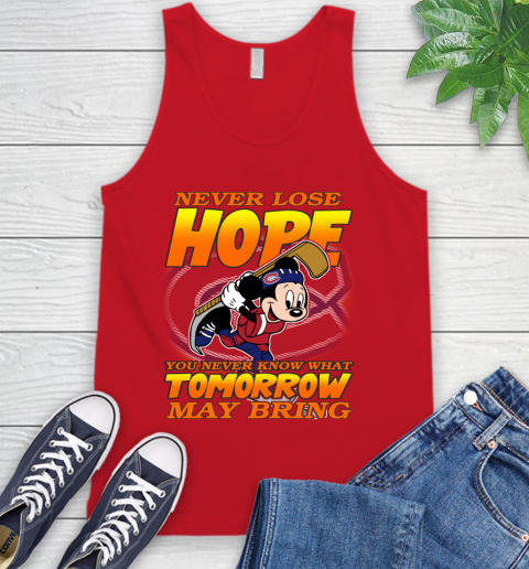Montreal Canadiens NHL Hockey ootball Mickey Disney Never Lose Hope Tank Top 5