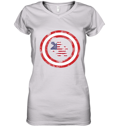 Captain America Autism Women's V-Neck T-Shirt