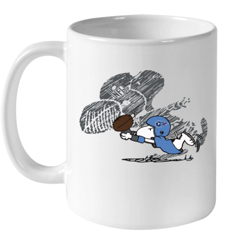 Tennessee Titans Snoopy Plays The Football Game p1m6 tennessee titans snoopy plays the football game ceramic mug 110 56 front white