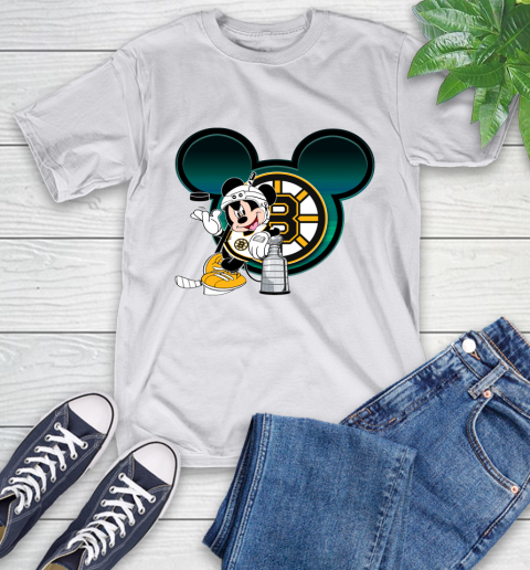 NHL Boston Bruins Stanley Cup Mickey Mouse Disney Hockey T Shirt T-Shirt 12
