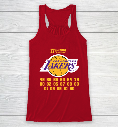 Los Angeles Lakers Finals Champions 17 Time Nba Champions Racerback Tank 4