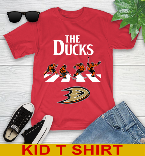 NHL Hockey Anaheim Ducks The Beatles Rock Band Shirt Youth T-Shirt 11