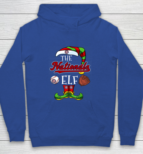 Washington Nationals Christmas ELF Funny MLB Youth Hoodie 6
