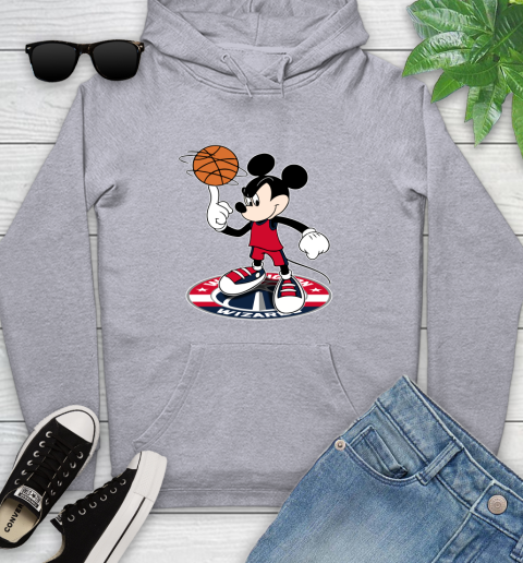 NBA Basketball Washington Wizards Cheerful Mickey Disney Shirt Youth Hoodie 6