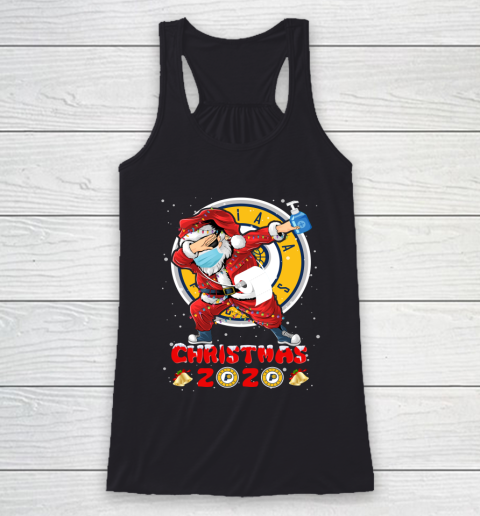 Indiana Pacers Funny Santa Claus Dabbing Christmas 2020 NBA Racerback Tank