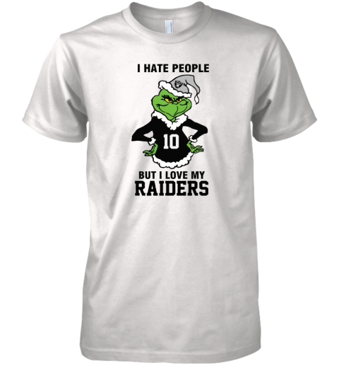 I Hate People But I Love My Raiders Las Vegas Raiders NFL Teams Premium Men's T-Shirt