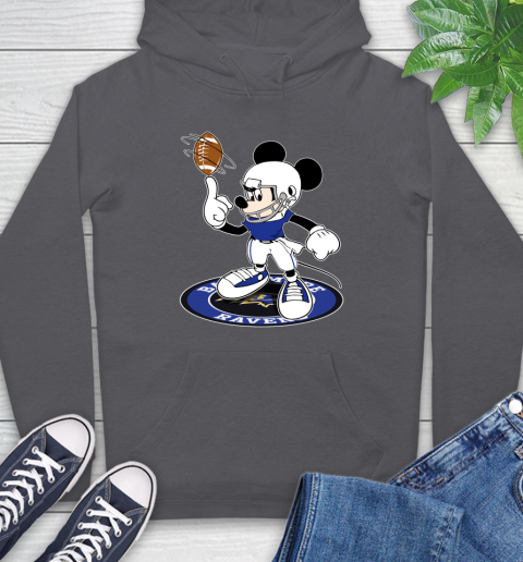 NFL Football Baltimore Ravens Cheerful Mickey Disney Shirt Hoodie 7