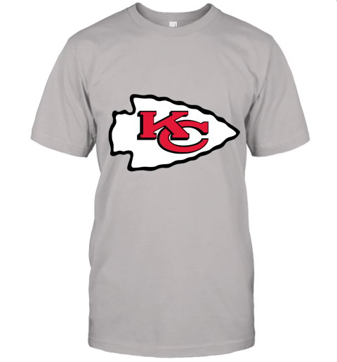 Kansas City Chiefs Line Gray Victory Arch Unisex Jersey Tee