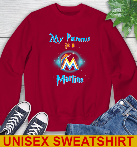 MLB Baseball Harry Potter My Patronus Is A Miami Marlins Sweatshirt 9