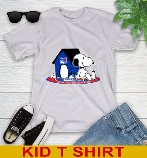 NHL Hockey New York Rangers Snoopy The Peanuts Movie Shirt Youth T-Shirt 5