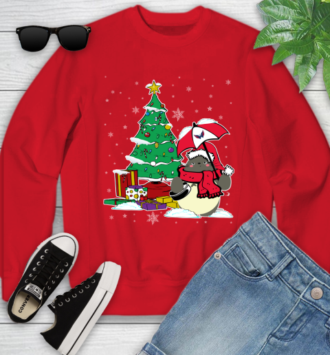 Washington Capitals NHL Hockey Cute Tonari No Totoro Christmas Sports Youth Sweatshirt 8