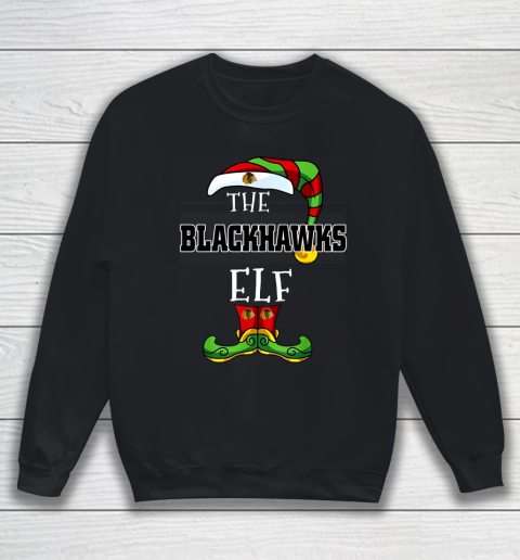 Chicago Blackhawks Christmas ELF Funny NHL Sweatshirt