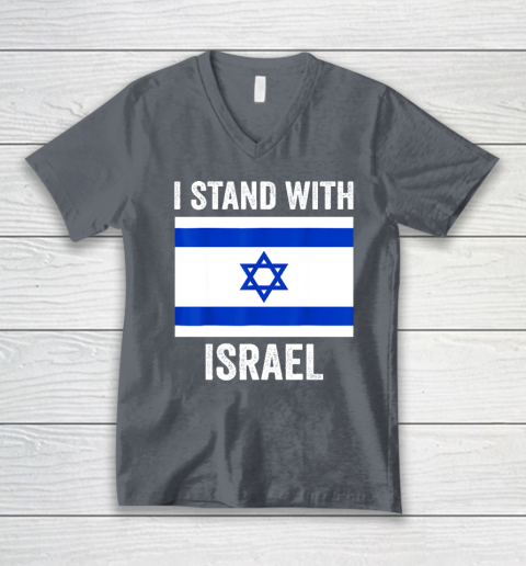 I Stand With Israel  Free Israel V-Neck T-Shirt 3