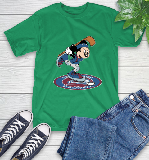 NHL Hockey Colorado Avalanche Cheerful Mickey Disney Shirt T-Shirt 8