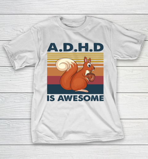 Autism Awareness T shirt ADHD Is Awesome Vintage T-Shirt