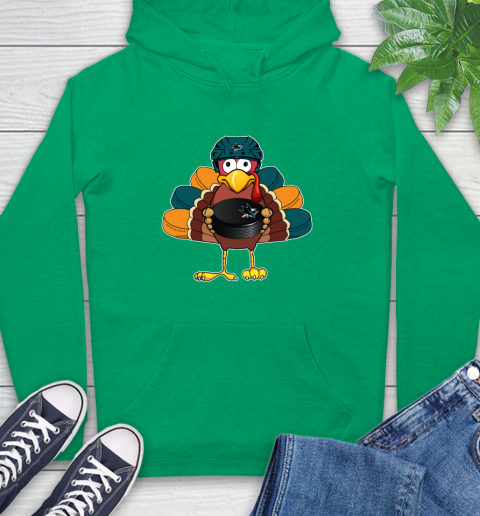 San Jose Sharks Turkey Thanksgiving Day Hoodie 8
