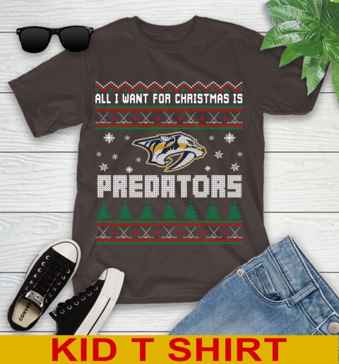 Nashville Predators NHL Hockey All I Want For Christmas Is My Team Sports 102