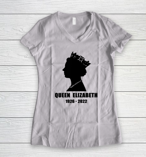 Queen Elizabeth II 1926  2022 Women's V-Neck T-Shirt