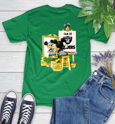 NFL Football Oakland Raiders Mickey Drawing Shirt 88