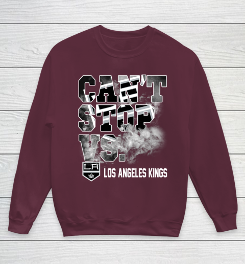 NHL Los Angeles Kings Hockey Can't Stop Vs Youth Sweatshirt 4