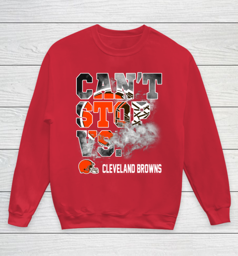NFL Cleveland Browns Can't Stop Vs Youth Sweatshirt 7