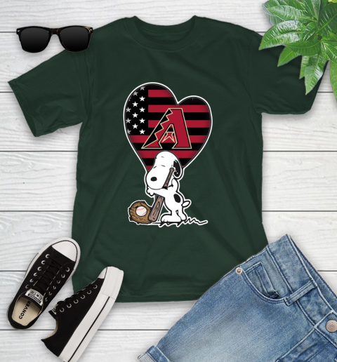 Washington Capitals MLB Baseball The Peanuts Movie Adorable Snoopy Youth T-Shirt 5