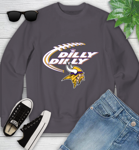 NFL Minnesota Vikings Dilly Dilly Football Sports Youth Sweatshirt 6