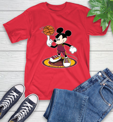 NBA Basketball Cleveland Cavaliers Cheerful Mickey Disney Shirt T-Shirt 11