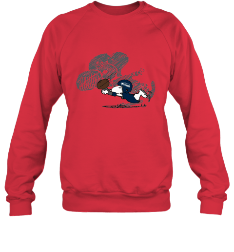 Seattle Seahawks Snoopy Plays The Football Game Sweatshirt
