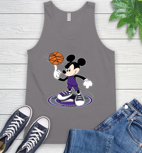 NBA Basketball Sacramento Kings Cheerful Mickey Disney Shirt Tank Top 7