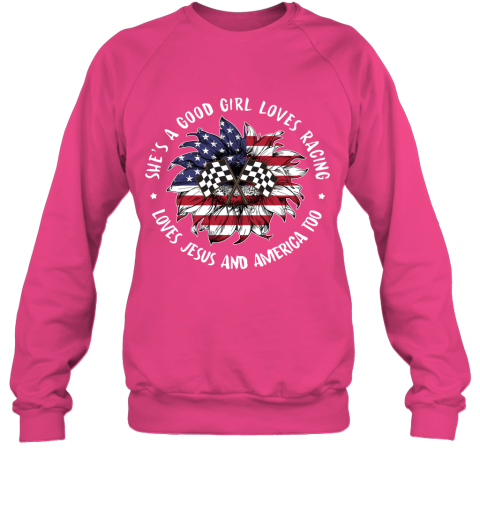 Good Girl Loves Racing Sweatshirt