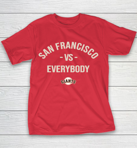 San Francisco Giants Vs Everybody Youth T-Shirt 7