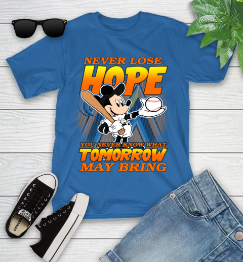 Miami Marlins MLB Baseball Mickey Disney Never Lose Hope Youth T-Shirt 12
