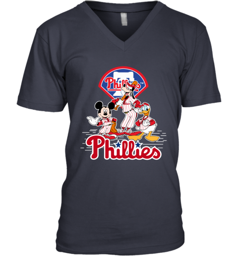 MLB Philadelphia Phillies Mickey Mouse Donald Duck Goofy Baseball T Shirt  Youth T-Shirt