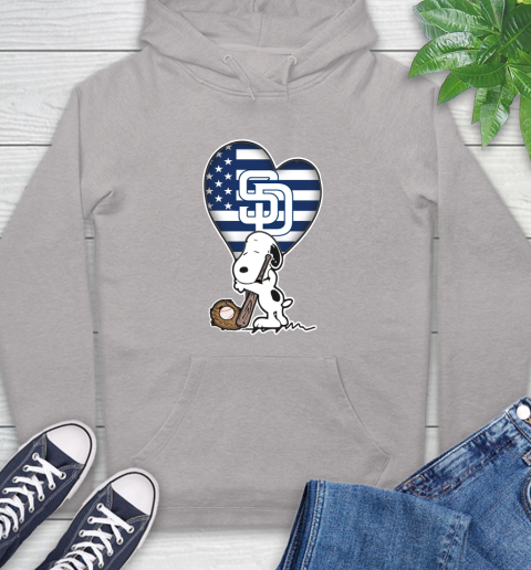 San Diego Padres MLB Baseball The Peanuts Movie Adorable Snoopy Hoodie 12