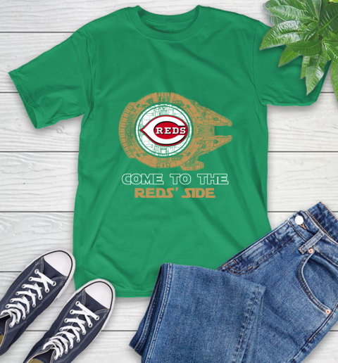 MLB Come To The Cincinnati Reds Side Star Wars Baseball Sports T-Shirt 7