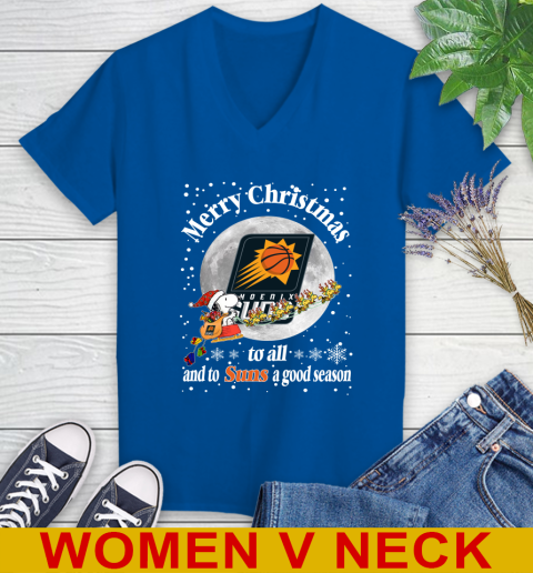 Phoenix Suns Merry Christmas To All And To Suns A Good Season NBA Basketball Sports Women's V-Neck T-Shirt 9