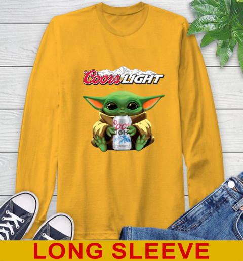 Star Wars Baby Yoda Hugs Coors Beer Shirt 60