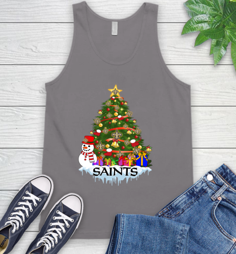 New Orleans Saints Merry Christmas NFL Football Sports Tank Top - Image 8