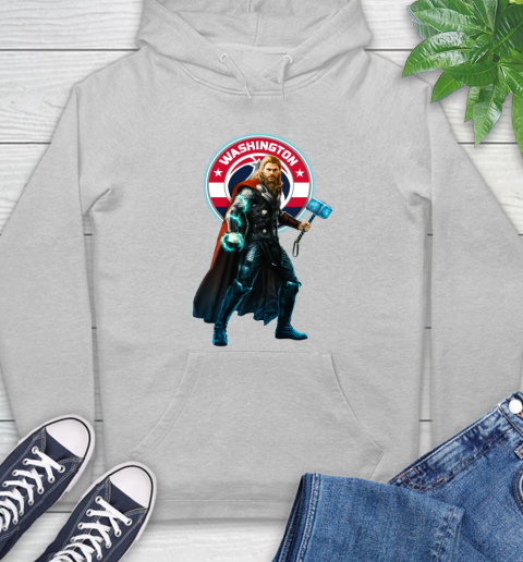 NBA Thor Avengers Endgame Basketball Washington Wizards Hoodie 6