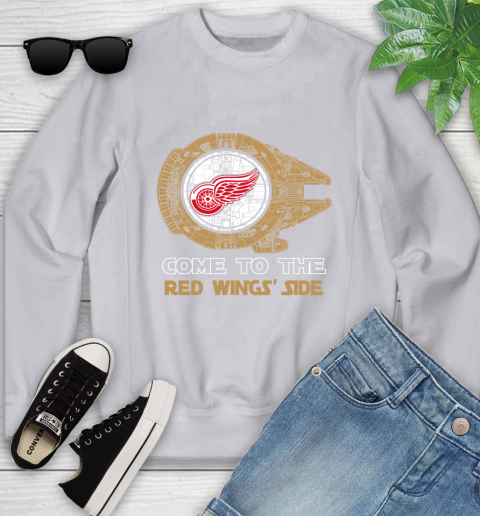 NHL Come To The Detroit Red Wings Wars Hockey Sports Youth Sweatshirt 3