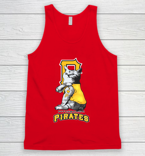 MLB Baseball My Cat Loves Pittsburgh Pirates Tank Top 5