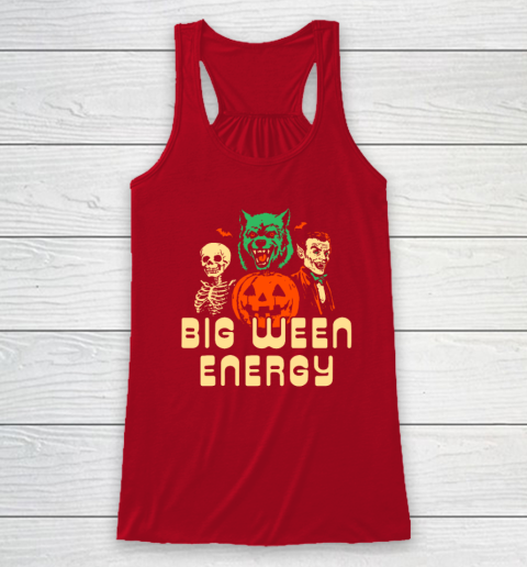Funny Halloween Big Ween Energy Racerback Tank 3