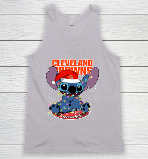 Cleveland Browns NFL Football noel stitch Christmas Tank Top 2