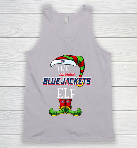 Columbus Blue Jackets Christmas ELF Funny NHL Tank Top 3