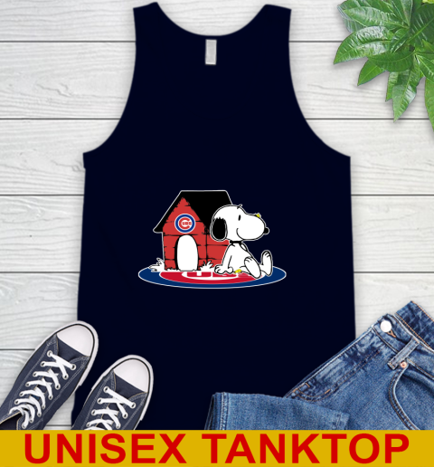 MLB Baseball Chicago Cubs Snoopy The Peanuts Movie Shirt Tank Top 3