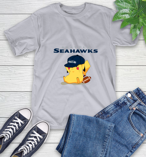 NFL Pikachu Football Seattle Seahawks T-Shirt 6