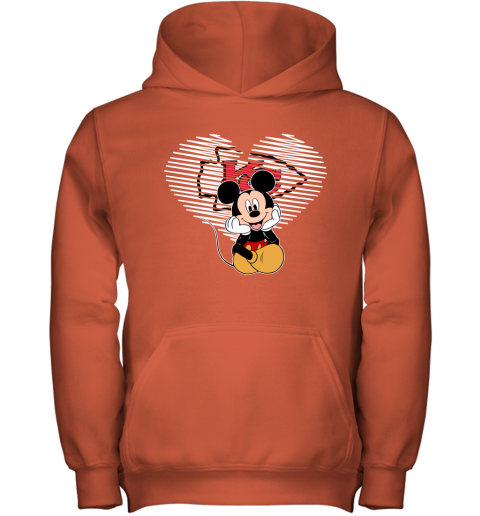 NFL Kansas City Chiefs The Heart Mickey Mouse Disney Football T Shirt XoXQs6KJwZ1 youth hoodie 43 95 151514 front orange