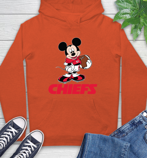 NFL Football Kansas City Chiefs Cheerful Mickey Mouse Shirt Hoodie 5